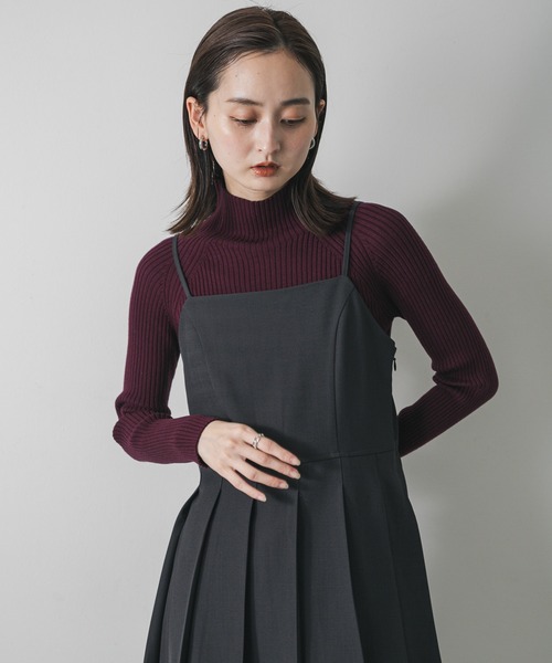 ストレッチリブハイネックセーター（ニット/セーター）｜SENSE