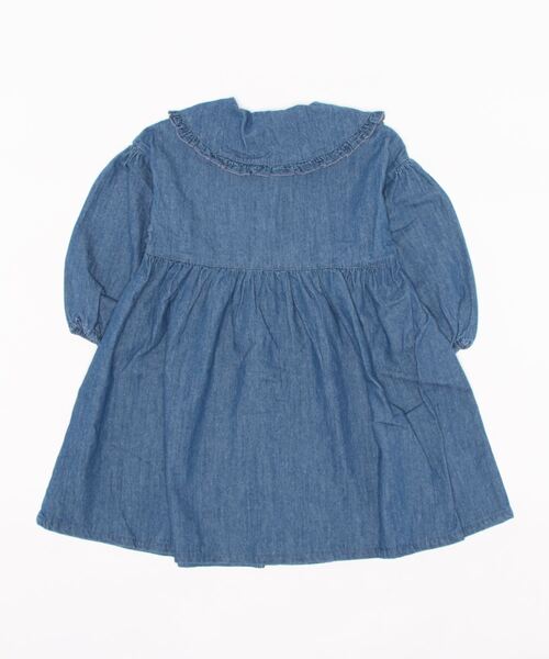 coca(coca)(コカ)の「キッズ フリル襟付きデニムワンピース(ワンピース・キッズ・ブルー系その他・100/130/120/110)」の10枚目の写真
