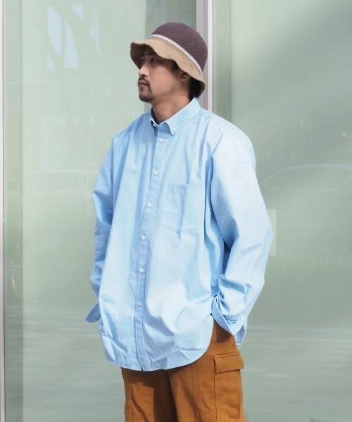 BEAVER(ビーバー)の「KAN × BEAVER / カン×ビーバー 別注 OXBD シャツ(シャツ/ブラウス・メンズ・ブルー・MEDIUM/LARGE)」の1枚目の写真