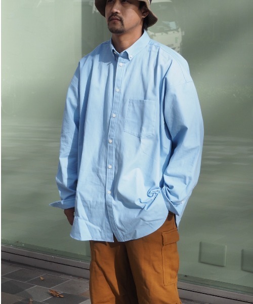 BEAVER(ビーバー)の「KAN × BEAVER / カン×ビーバー 別注 OXBD シャツ(シャツ/ブラウス・メンズ・ブルー・MEDIUM/LARGE)」の14枚目の写真