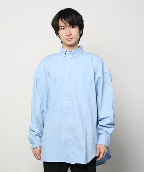 BEAVER(ビーバー)の「KAN × BEAVER / カン×ビーバー 別注 OXBD シャツ(シャツ/ブラウス・メンズ・ブルー・MEDIUM/LARGE)」の4枚目の写真