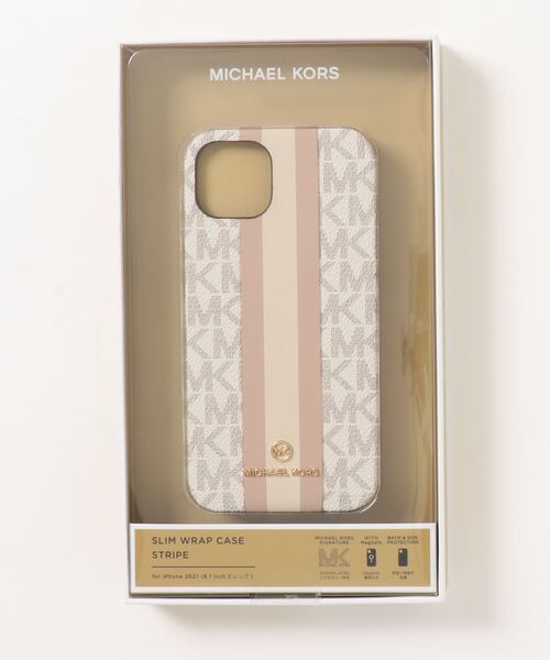 MICHAEL KORS(マイケルコース)の「JET SET CHARM スリム フォンケース STR - iPhone13(スマホケース/カバー・レディース・ホワイト系その他・FREE)」の2枚目の写真