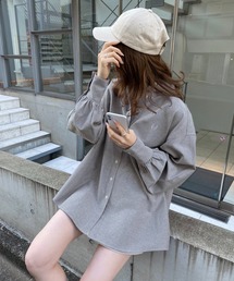 one after another NICE CLAUP | こなれ感のあるビッグシルエットストライプシャツ(シャツ/ブラウス)