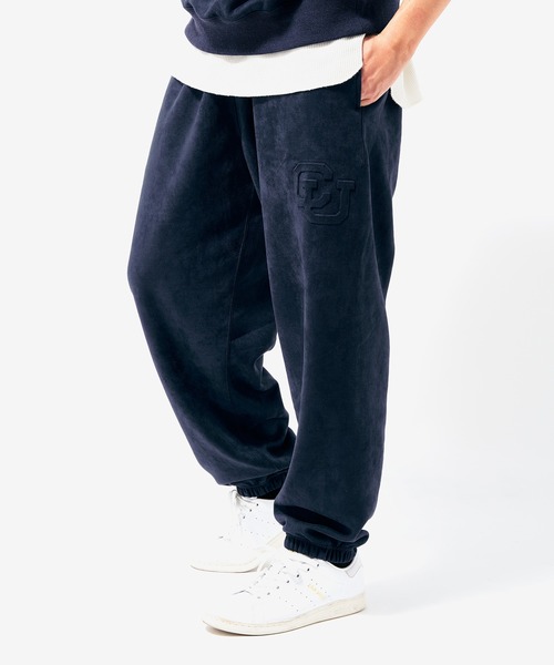 EDIFICE(エディフィス)の「【IVY LEAGUE by EDIFICE】フェイクスウェード スウェットパンツ(スウェットパンツ・メンズ・ネイビー/ブラウン/グレー・SMALL/MEDIUM/LARGE)」の1枚目の写真