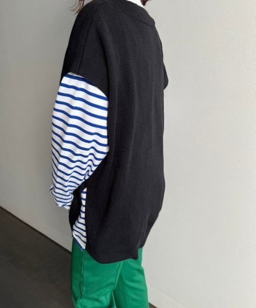 y/m(イム)の「Vネックベスト(ベスト・レディース・ブラック/ベージュ/オフホワイト・FREE)」の20枚目の写真