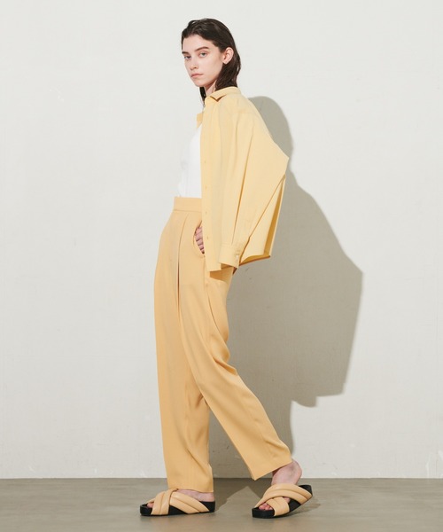 N.O.R.C by the line(ノークバイザライン)の「トリアセストレートパンツ(その他パンツ・レディース・ピンク/ブルー/グレー/カーキ/ブラック/イエロー・M/L/S/LL)」の9枚目の写真