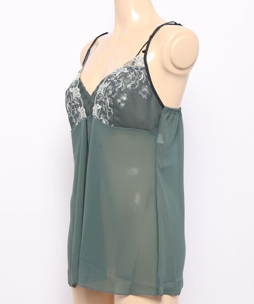 AMOSTYLE BY Triumph（アモスタイルバイトリンプ）の「エレガントステッチ ロングキャミソールAMST1372 L.CAMI JX（その他アンダーウェア/インナー・レディース・ピンク/グリーン・M/L）」の9枚目の写真