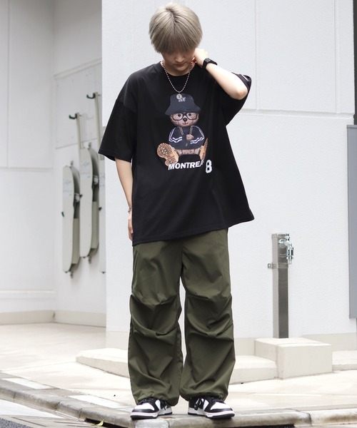 ILL'S(イルズ)の「ワイドパラシュートパンツ 裾ドローコード スノーパンツ 【ILL'S】(その他パンツ・メンズ・ブラック/カーキ/ホワイト/ブルー/イエロー・M/L)」の20枚目の写真