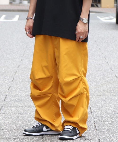 ワイドパラシュートパンツ 裾ドローコード スノーパンツ 【ILL'S