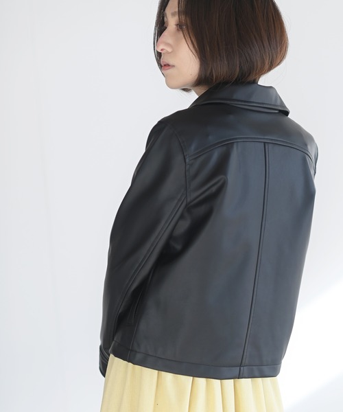 rps(アールピーエス)の「ライダースジャケット(ライダースジャケット・レディース・ブラック/アイボリー/グレイッシュベージュ・M)」の17枚目の写真