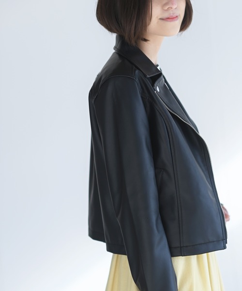 rps(アールピーエス)の「ライダースジャケット(ライダースジャケット・レディース・ブラック/アイボリー/グレイッシュベージュ・M)」の19枚目の写真