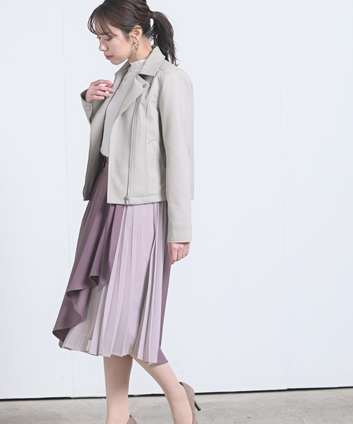 rps(アールピーエス)の「ライダースジャケット(ライダースジャケット・レディース・ブラック/アイボリー/グレイッシュベージュ・M)」の21枚目の写真