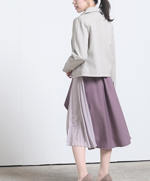 rps(アールピーエス)の「ライダースジャケット(ライダースジャケット・レディース・ブラック/アイボリー/グレイッシュベージュ・M)」の22枚目の写真