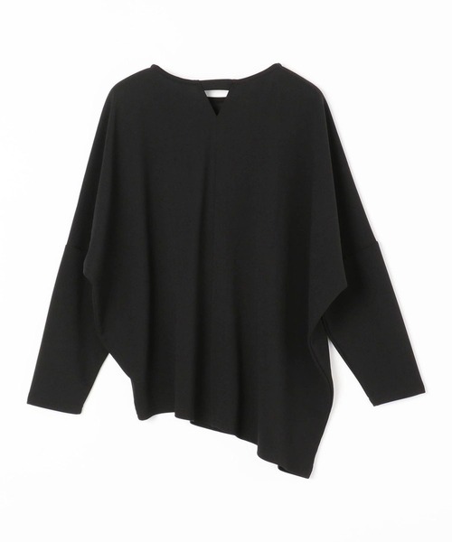 NICOLE white(ニコルホワイト)の「アシンメトリーロンTEE(Tシャツ/カットソー・レディース・ブラック/グレー/オフホワイト/サックスブルー・FREE)」の8枚目の写真