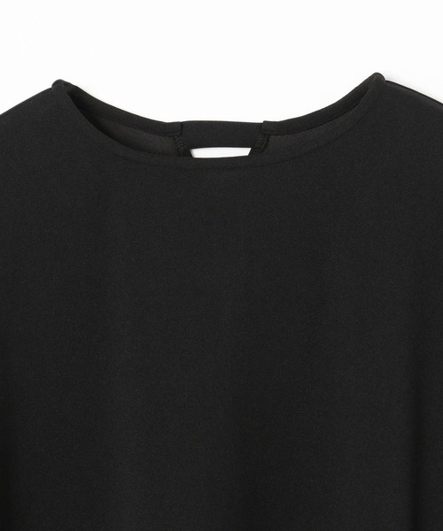 NICOLE white(ニコルホワイト)の「アシンメトリーロンTEE(Tシャツ/カットソー・レディース・ブラック/グレー/オフホワイト/サックスブルー・FREE)」の9枚目の写真