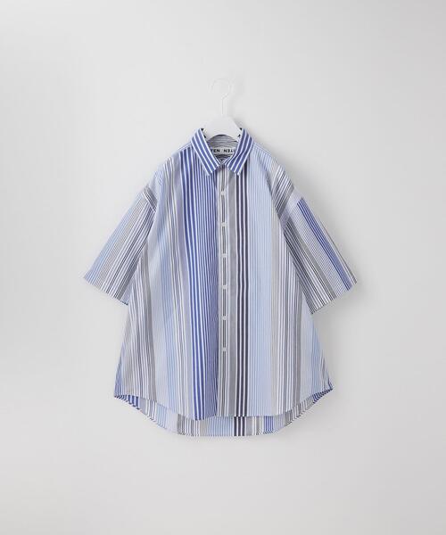 CITEN(シテン)の「<CITEN>ブロード ビッグ シャツ(シャツ/ブラウス・メンズ・ライトグレー/ライトブルー/ピンク/ライム/シャーベット/クリーム/その他2/その他1・M/L)」の7枚目の写真