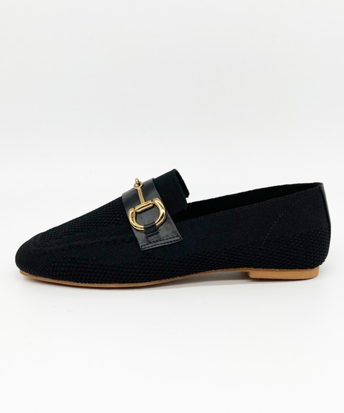 Noubel Voug Relax（ヌーベルヴォーグリラックス）の「フラットヒール ニット ビットローファー（ローファー・レディース・アイボリー/ベージュ/ブラック・L/LL/S/M）」の13枚目の写真