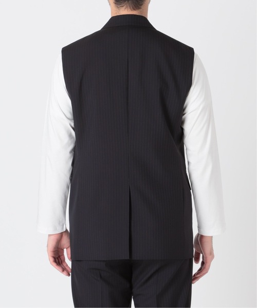 EDIFICE LA BOUCLE(エディフィスラブークル)の「【LA BOUCLE】ピークドラペル ノースリーブ ジャケット(その他アウター・メンズ・ネイビー/ベージュ・2/1)」の10枚目の写真