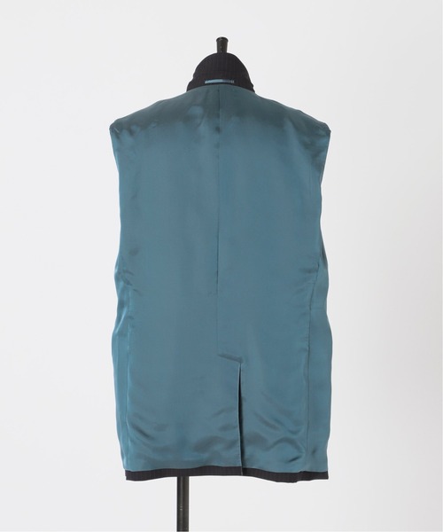 EDIFICE LA BOUCLE(エディフィスラブークル)の「【LA BOUCLE】ピークドラペル ノースリーブ ジャケット(その他アウター・メンズ・ネイビー/ベージュ・2/1)」の20枚目の写真