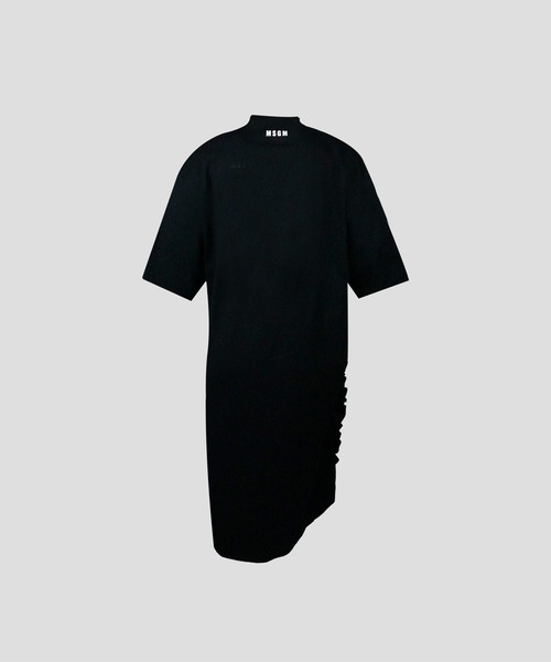 MSGM（エムエスジーエム）の「サイドギャザーフリルカットワンピース