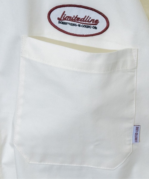 Limited Line Naive Magic（リミテッドラインナイーブマジック）の「【a】TCツイル USED LIKEクレリックワークシャツ　長袖（シャツ/ブラウス・メンズ・チャコールグレー/オレンジ/ブルー/グリーン/アイボリー・MEDIUM/LARGE）」の6枚目の写真