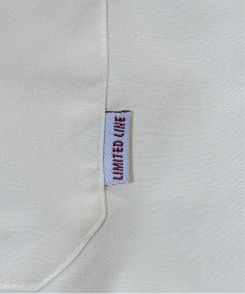 Limited Line Naive Magic（リミテッドラインナイーブマジック）の「【a】TCツイル USED LIKEクレリックワークシャツ　長袖（シャツ/ブラウス・メンズ・チャコールグレー/オレンジ/ブルー/グリーン/アイボリー・MEDIUM/LARGE）」の9枚目の写真