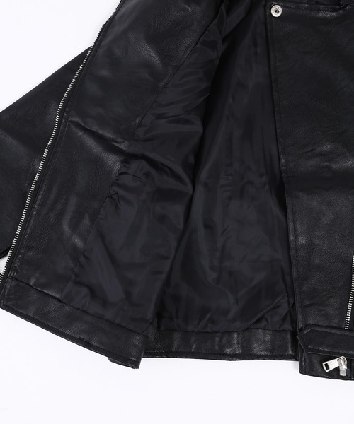 WC（ダブル シー）の「フェイクレザーライダース（ライダースジャケット・レディース・ブラック・FREE）」の12枚目の写真
