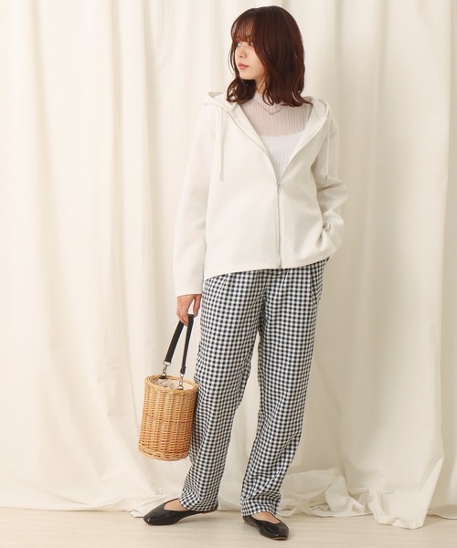 libelle more（リベル モア）の「フーディ―ジップパーカー（パーカー・レディース・ブラック/オフホワイト/グレイッシュベージュ/ピンク・M/L）」の18枚目の写真