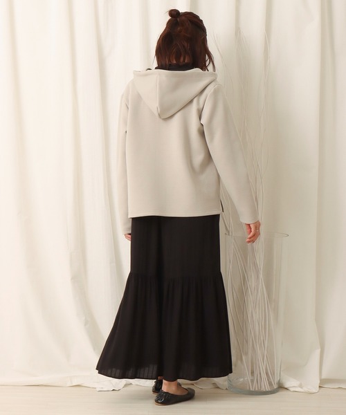 libelle more（リベル モア）の「フーディ―ジップパーカー（パーカー・レディース・ブラック/オフホワイト/グレイッシュベージュ/ピンク・M/L）」の11枚目の写真