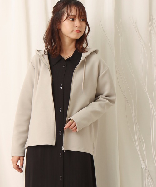 libelle more（リベル モア）の「フーディ―ジップパーカー（パーカー・レディース・ブラック/オフホワイト/グレイッシュベージュ/ピンク・M/L）」の21枚目の写真