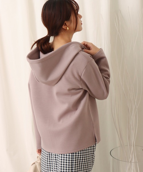 libelle more（リベル モア）の「フーディ―ジップパーカー（パーカー・レディース・ブラック/オフホワイト/グレイッシュベージュ/ピンク・M/L）」の22枚目の写真