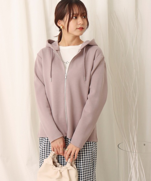 libelle more（リベル モア）の「フーディ―ジップパーカー（パーカー・レディース・ブラック/オフホワイト/グレイッシュベージュ/ピンク・M/L）」の12枚目の写真