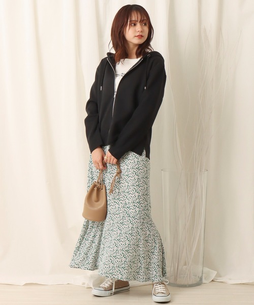 libelle more（リベル モア）の「フーディ―ジップパーカー（パーカー・レディース・ブラック/オフホワイト/グレイッシュベージュ/ピンク・M/L）」の20枚目の写真