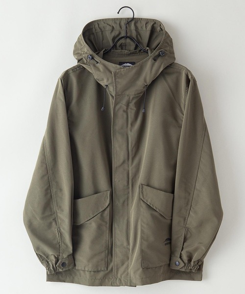 OUTDOOR PRODUCTS APPAREL(アウトドアプロダクツアパレル)の「撥水 ショート ワイドシルエット ワンポイントブランドロゴ モッズジャケット(モッズコート・メンズ・ベージュ/ブラック/カーキ・MEDIUM/LARGE/X-LARGE)」の6枚目の写真
