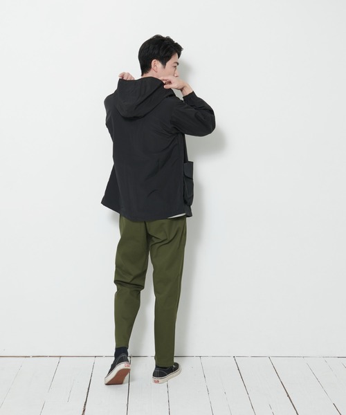OUTDOOR PRODUCTS APPAREL(アウトドアプロダクツアパレル)の「撥水 ショート ワイドシルエット ワンポイントブランドロゴ モッズジャケット(モッズコート・メンズ・ベージュ/ブラック/カーキ・MEDIUM/LARGE/X-LARGE)」の17枚目の写真