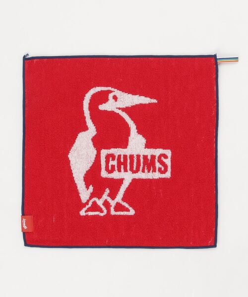 CHUMS(チャムス)の「【CHUMS】Logo Hand Towel(ハンカチ/ハンドタオル・メンズ・レッド/ホワイト・FREE)」の2枚目の写真