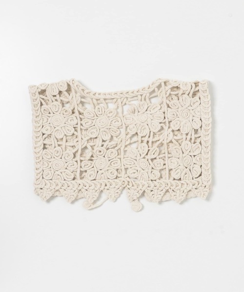 KBF（ケイビーエフ）の「フラワーモチーフビッグカラー（その他小物・レディース・ベージュ・ONE）」の5枚目の写真