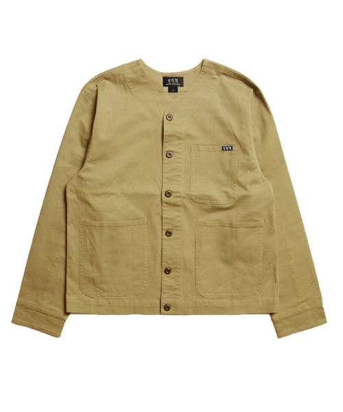 直販ネット ベージュ 【S.U.R/エスユーアール】STRETCH TWILL NO COLLAR JACKET ストレッチ素材 直販ネット ベージュ 【S.U.R/エスユーアール】STRETCH TWILL NO COLLAR JACKET ストレッチ素材