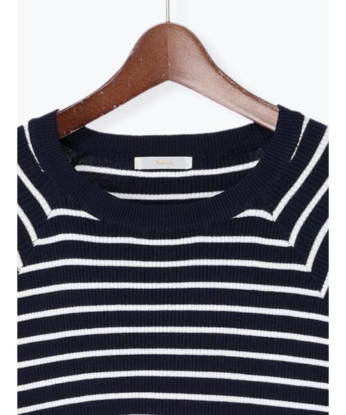 Te chichi(テチチ)の「リブボーダー袖口フリルプルオーバー(ニット/セーター・レディース・ベージュ/ネイビー/オフホワイト・フリ-)」の19枚目の写真