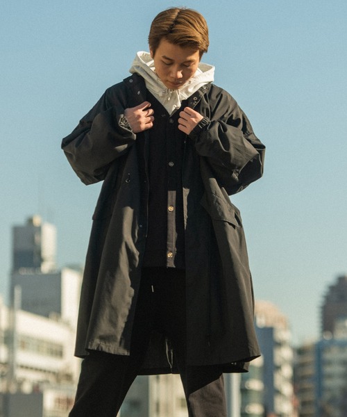 THE HITSS(ヒッツ)の「【THE HITSS】ブロード ミリタリー スタンドカラーモッズコート 一重(モッズコート・メンズ・カーキ/ブラック・L/M)」の22枚目の写真