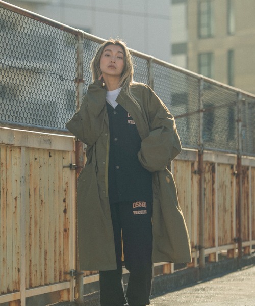 THE HITSS(ヒッツ)の「【THE HITSS】ブロード ミリタリー スタンドカラーモッズコート 一重(モッズコート・メンズ・カーキ/ブラック・L/M)」の16枚目の写真