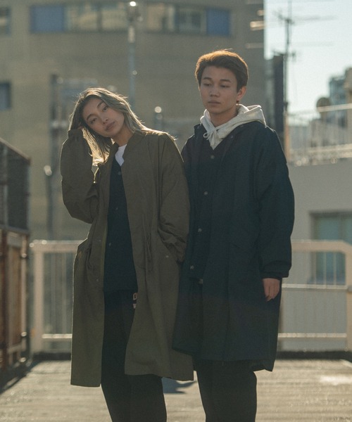 THE HITSS(ヒッツ)の「【THE HITSS】ブロード ミリタリー スタンドカラーモッズコート 一重(モッズコート・メンズ・カーキ/ブラック・L/M)」の13枚目の写真