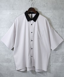 ポリストレッチ クレリックシャツ
