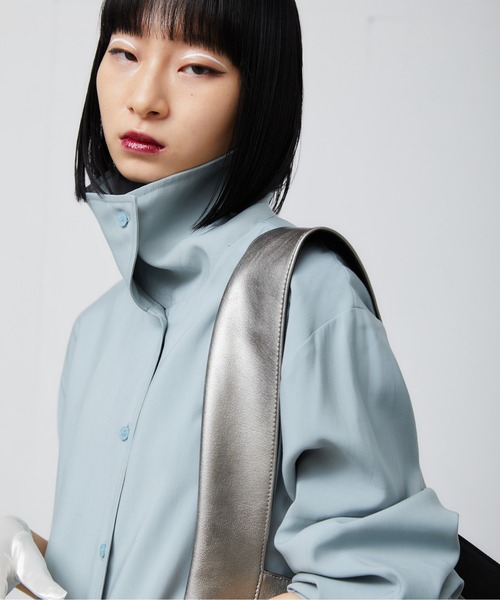 neith.(ネイス) マルチウェイ シャツワンピース　つけ襟セット FEKETE（フェケテ）の「MULTI WAY SHIRT ONE-PIECE / マルチ