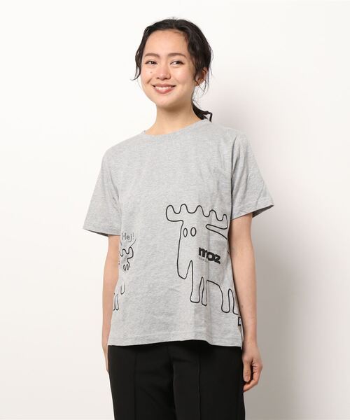 moz(モズ)の「moz プリントTシャツ(Tシャツ/カットソー・レディース・ホワイト系その他/ブラック系その他/グレー系その他・MEDIUM/LARGE/X-LARGE)」の11枚目の写真