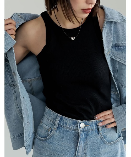 Re:EDIT（リエディ）の「アメリカンスリーブタンクトップ（タンクトップ・レディース・ホワイト/ブラック/オレンジ/グリーン/モカ/ブラック系その他/その他/ホワイト系その他/チャコールグレー・MEDIUM/LARGE）」の13枚目の写真