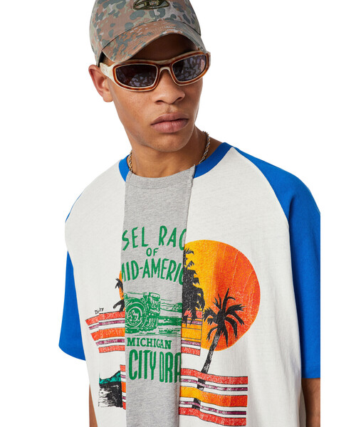 DIESEL(ディーゼル)の「メンズ Tシャツ クラック加工(Tシャツ/カットソー・メンズ・ホワイト系その他・LARGE/X-LARGE/X-SMALL/XX-LARGE/MEDIUM/SMALL)」の5枚目の写真