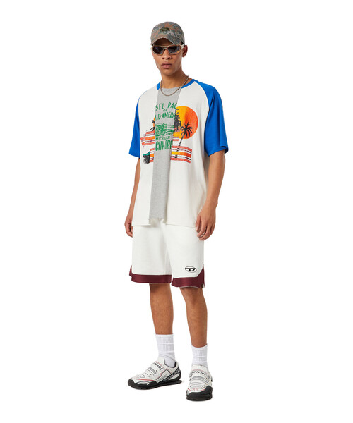DIESEL(ディーゼル)の「メンズ Tシャツ クラック加工(Tシャツ/カットソー・メンズ・ホワイト系その他・LARGE/X-LARGE/X-SMALL/XX-LARGE/MEDIUM/SMALL)」の2枚目の写真