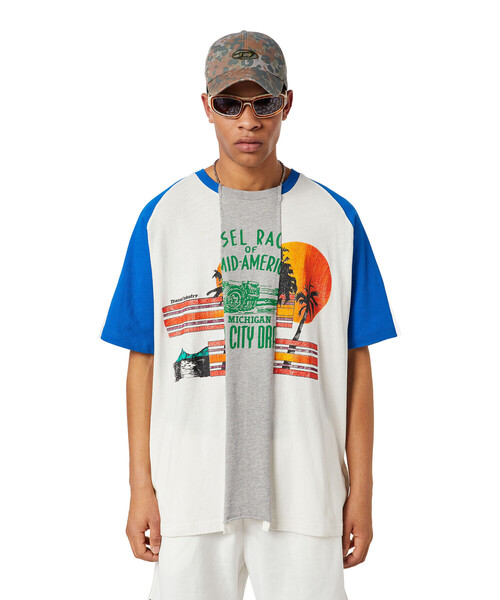 DIESEL(ディーゼル)の「メンズ Tシャツ クラック加工(Tシャツ/カットソー・メンズ・ホワイト系その他・LARGE/X-LARGE/X-SMALL/XX-LARGE/MEDIUM/SMALL)」の9枚目の写真