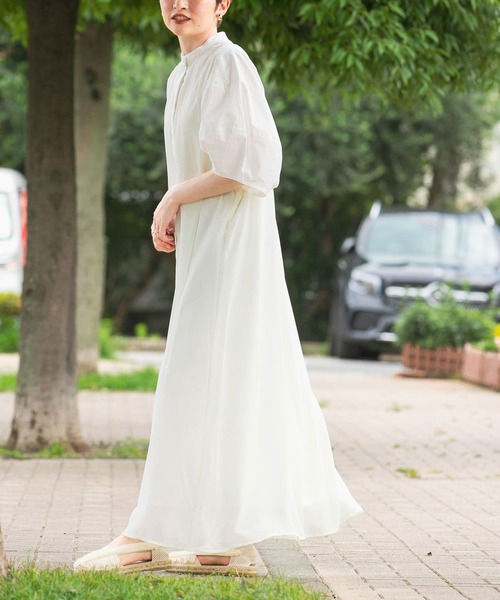 KBF（ケイビーエフ）の「レイヤードワンピース（ワンピース・レディース・ネイビー/オフホワイト/ライトカーキ・ONE）」の9枚目の写真